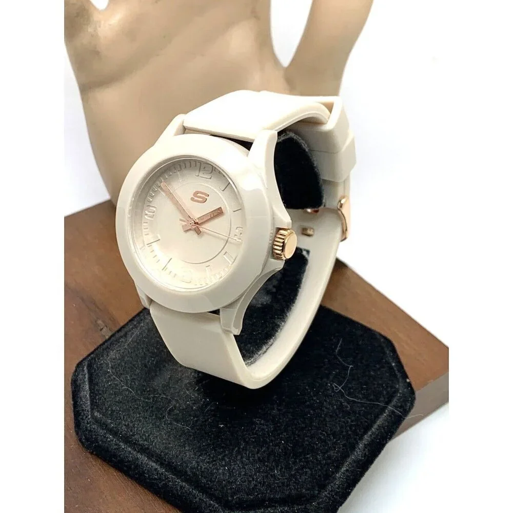 Skechers Women's Watch SR6172W Quartz Beige Rubber Band 40mm